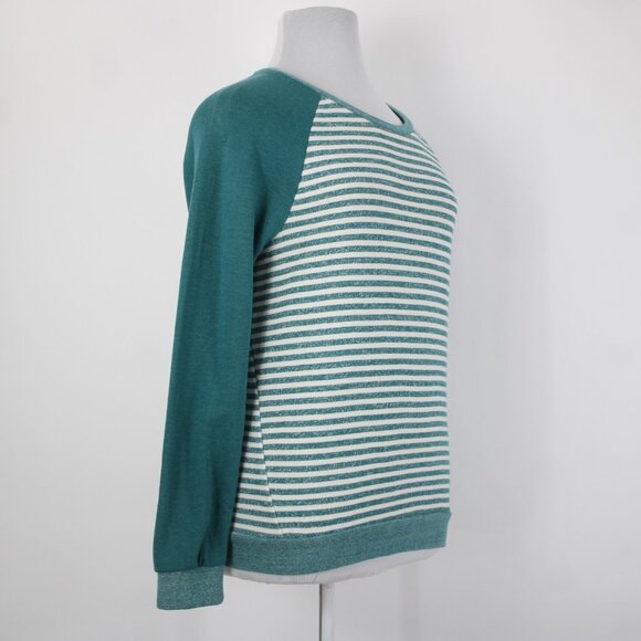 Volcom Lived In Sz XL NEW $45 Heathered Emerald Green Cream Cotton Blend Sweater - Picture 6 of 14